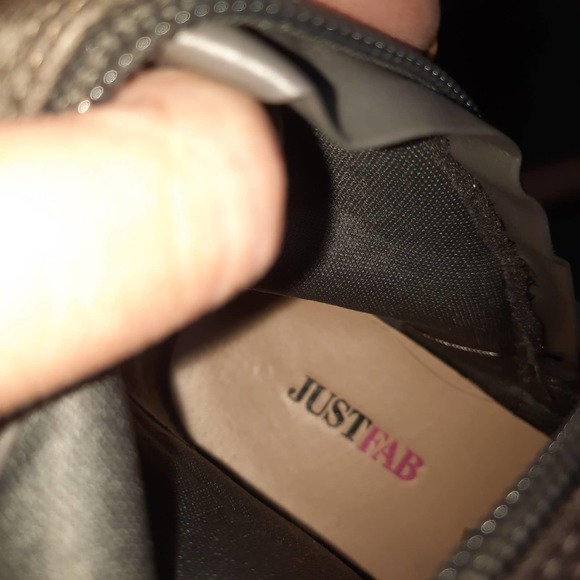 Just Fab Catlia GrayBrown Strappy Buckle inside zip knee high riding boots 7 - Picture 9 of 9